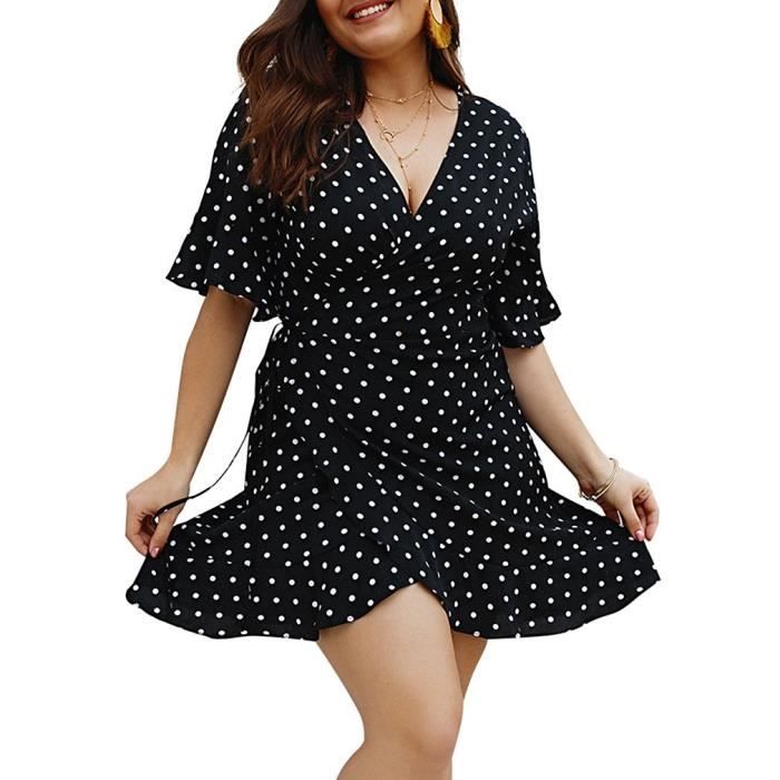 robe a pois grande taille