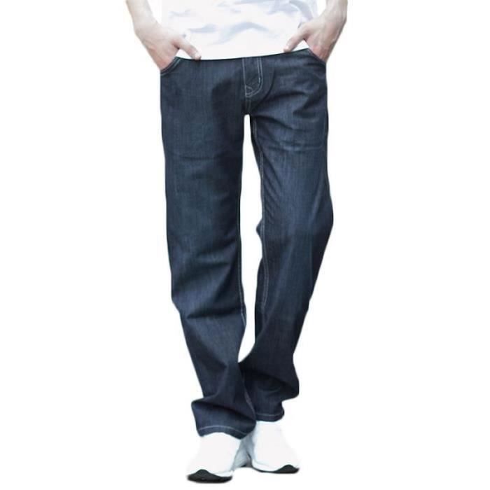 Pantalon en Jeans Homme Delave ECELEN Baggy Bleu 100 Coton