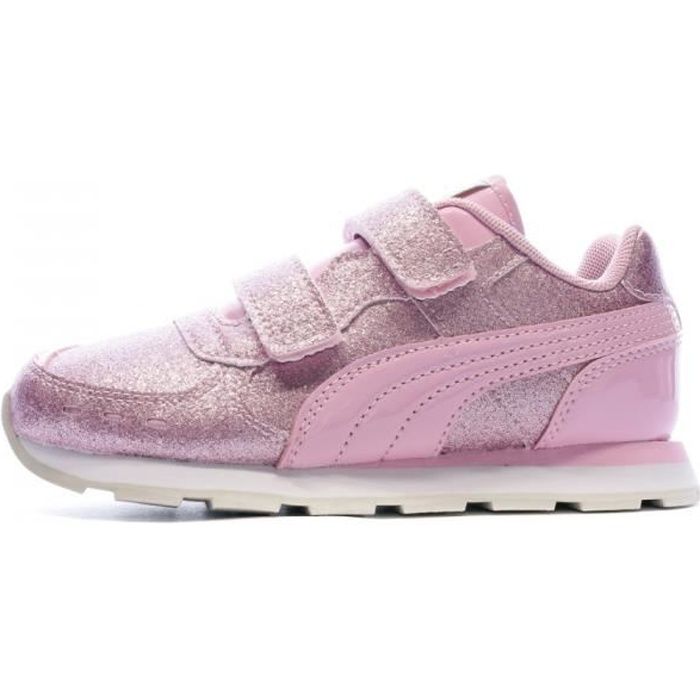 Puma rose outlet paillette fille