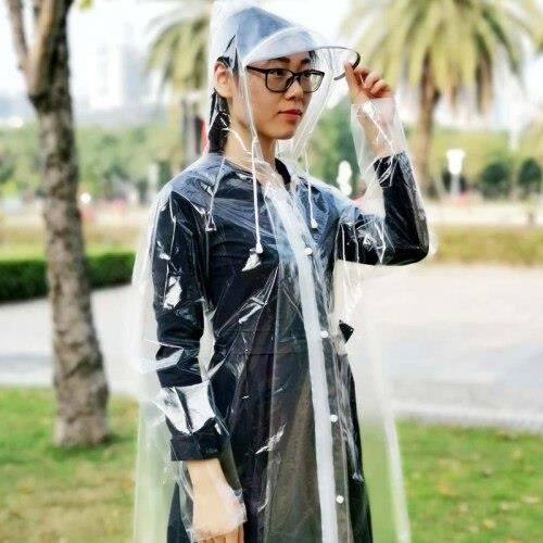 Trench Manteau de Pluie jetable pour femmes impermeable Transparent costume de Protection Poncho DH50 Type 5 Blanc Cdiscount Pret a Porter