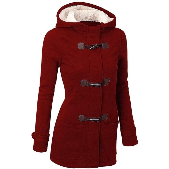 Manteau Femme Yuson Girl - Parka Doublée Polaire Capuche | Coupe-vent Coton Hiver