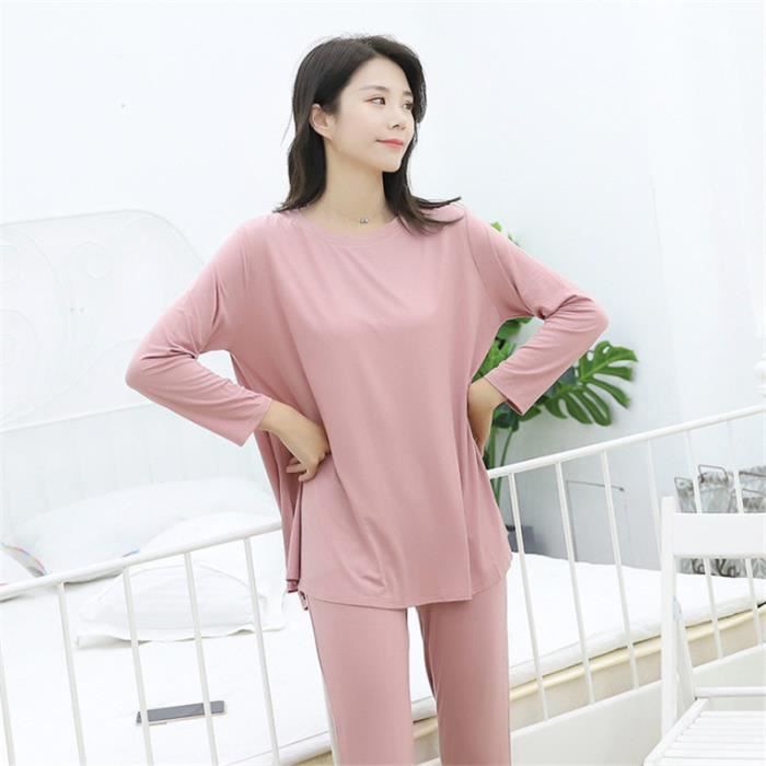 Générique Pyjamas Ensemble 2 Pièces Femme Homme Été Décontracté