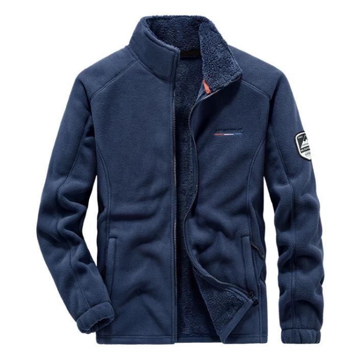 Veste Bomber Imperméable REI Gore-Tex Des Années 90 - Bleu, Doublure Polaire, Taille M - Super état