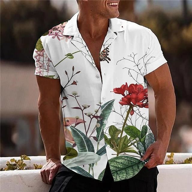 Chemises Hawaienne Chemise Manches Courtes Homme Sans Repassage