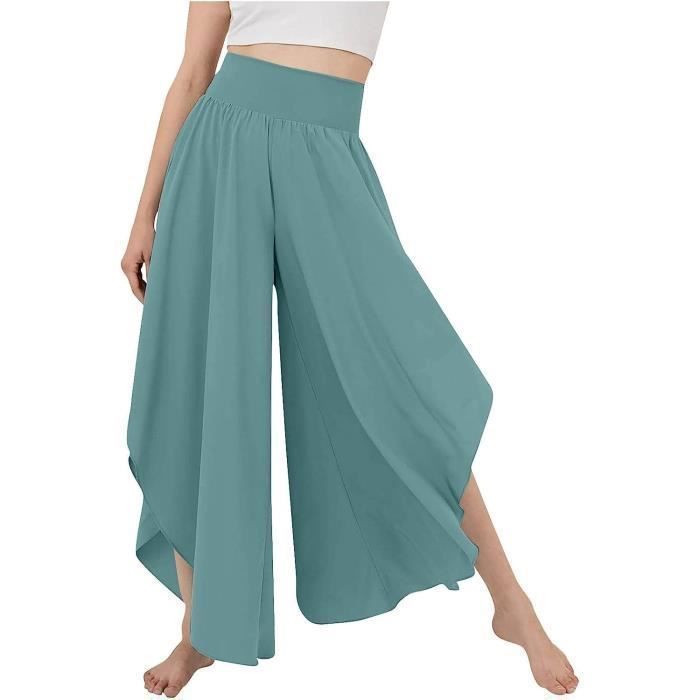 Pantalon Taille Haute Femme à Rayures, Pantalon Large Grande Pantalon Taille Haute Femme à Rayures, Pantalon Large Grande