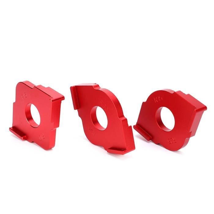 Gabarit De Rayon D'angle, Gabarit De Coupe De Rayon ABS Résistant à L'usure En Douceur Pour Le Travail Du Bois (Orange