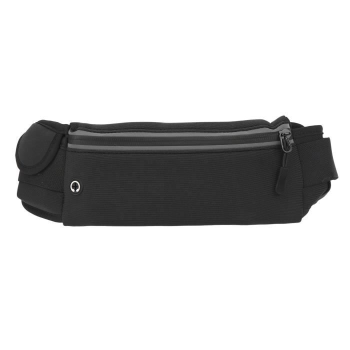 Sac Banane De Course Pour Femme - Léger, étanche, Avec Support Téléphone - Pour Running, Randonnée, Voyage - Noir