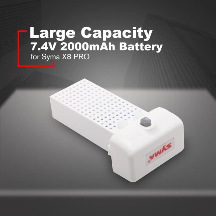 Batterie LiPo 7,4V 3000mAh Pour Drone V168 Pro Max – Compatible GPS V168, Avec Câble De Charge USB 5-en-1