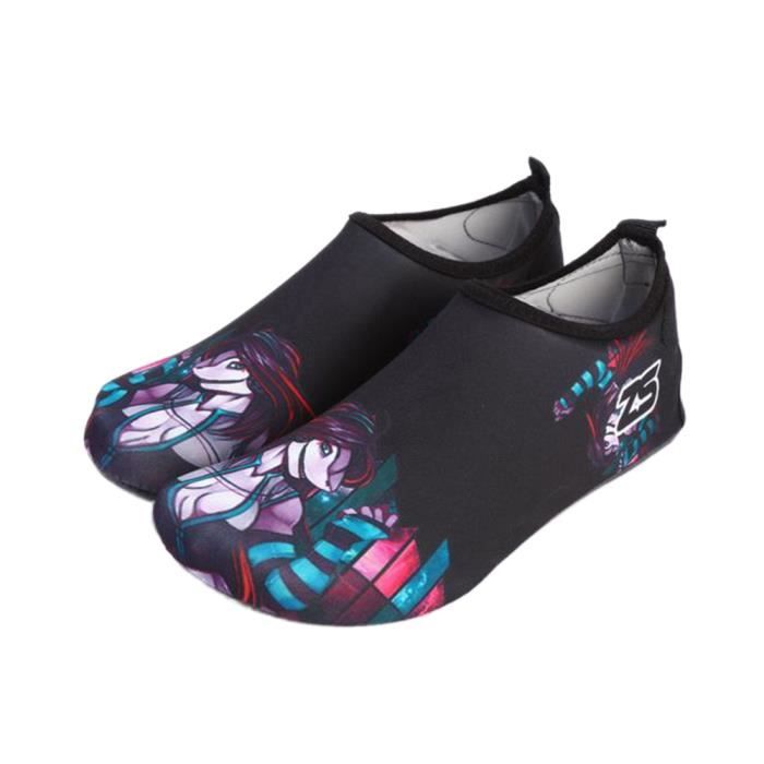 Chaussettes Néoprène 3mm Antidérapantes Plongée Surf - Pour Hommes Femmes Piscine Snorkeling - Avec Sangles