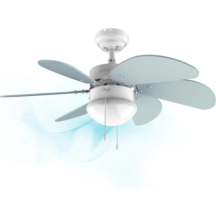 Ventilateur De Plafond Orbegozo CFC 49120 - Diamètre 120 Cm, 3 Pales, 5 Vitesses, Silencieux - Puissance 60W, Couleur Chrome/gris - 11