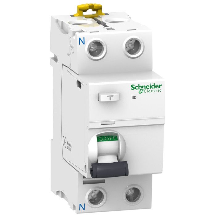 A9r21263 Interrupteur Différentiel 63a Type A 30ma - Bipolaire 2 Modules - Bornes Alignées - Schneider Acti9 Iid A9r21263 Interrupteur Différentiel 63a Type A 30ma - Bipolaire 2 Modules - Bornes Alignées - Schneider Acti9 Iid