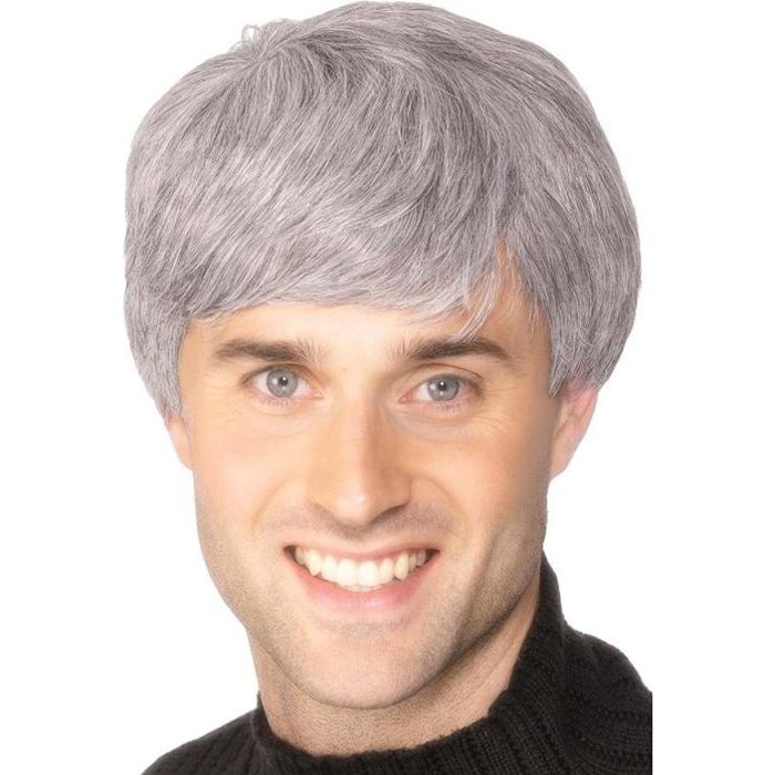 perruque homme grise
