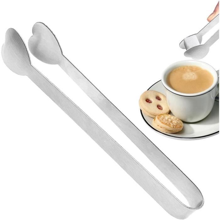 Paquet De 2]Pince à Sucre En Acier Inoxydable Mini Servant Clamp