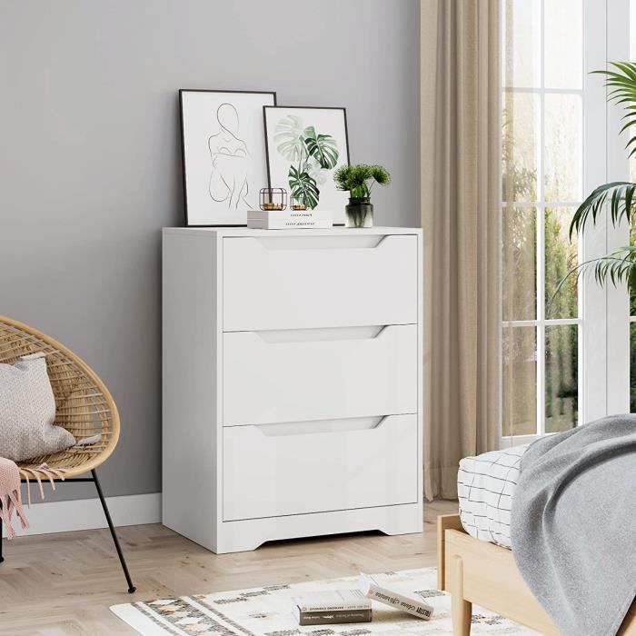 HOCSOK Witte commode, sideboard met 6 laden, multifunctionele kast