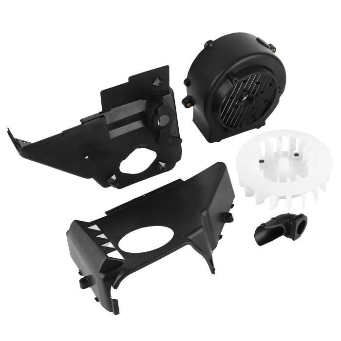 SURENHAP Carénage d du moteur Couvercle du Ventilateur du Moteur Assemblage de Refroidissement pour GY6 125/150cc auto demarreur