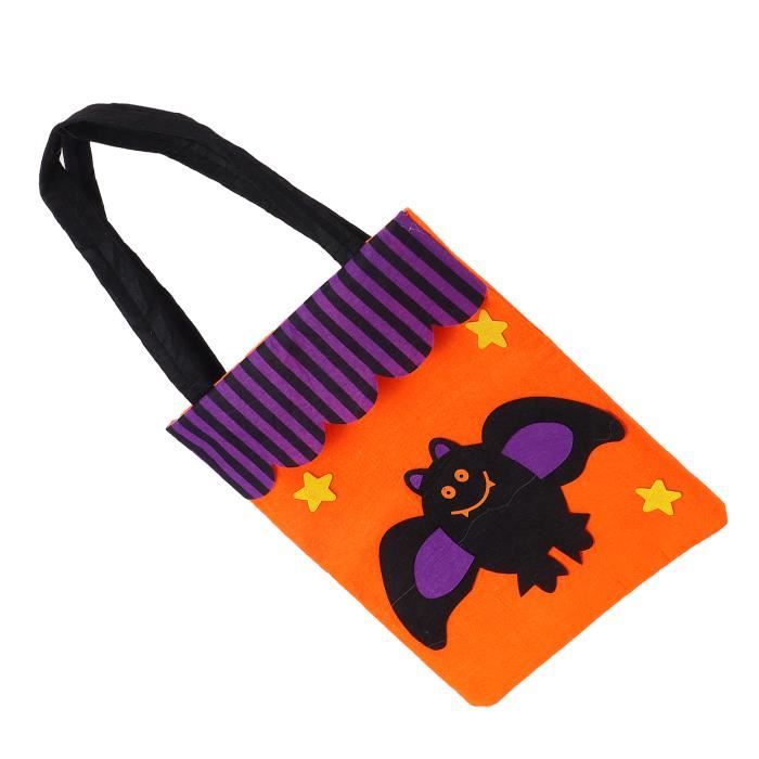 Sac Fourre-tout Halloween – Chat/Souris – Avec épingle émaillée Sorcière – 68cm