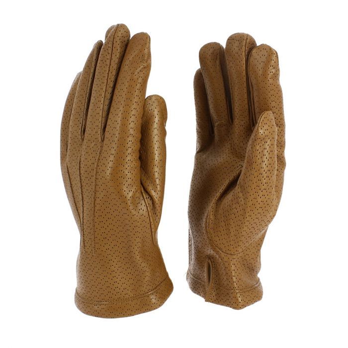 Gants TONY PAUL NAPOLI Cuir agneau perforé Doublure