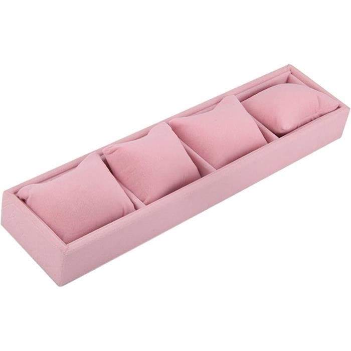 Boîte De Rangement Pour Bracelets Et Montres Avec Rouleaux - Tiroir Intégré, Couvercle Transparent, 26x18,5x14 Cm