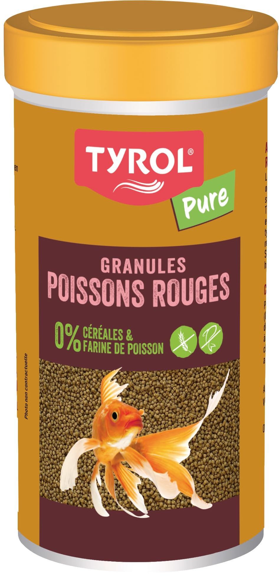 Comparer les prix de Aliment poisson - TYROL - Granulés insectes pour poissons rouges - 250 ml - 4 insectes sans colorants sans céréales
