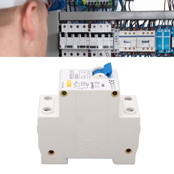 Disjoncteur Différentiel Type A 30 MA - 1P+N - 220V - 6A à 40A - Protection Fuite à La Terre - 13
