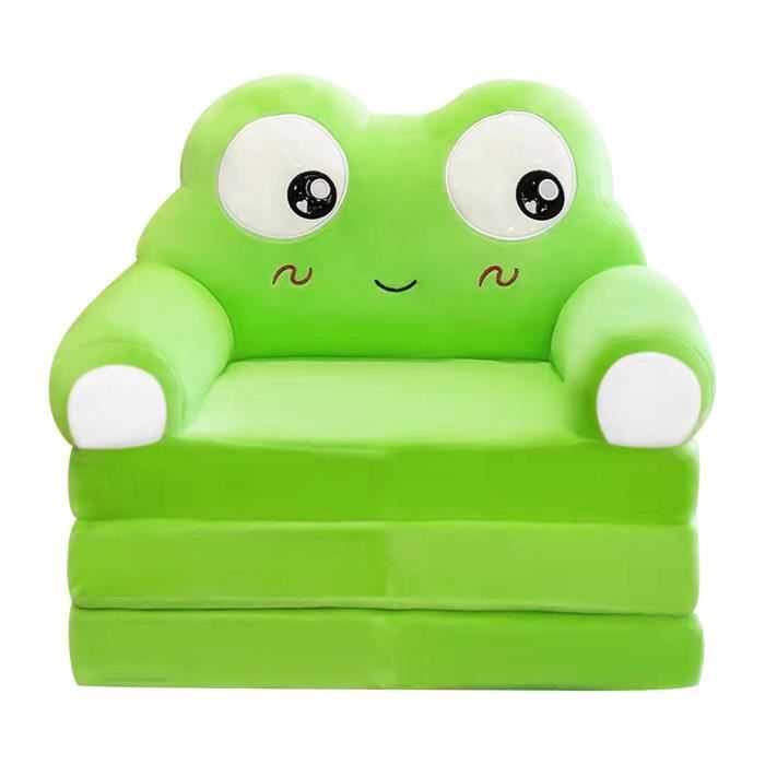 Housse Canapé Pliable 2 En 1 Pour Enfants - Canapé-Lit Peluche Avec Housse Amovible