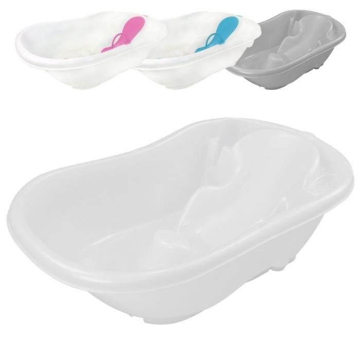 Baignoire Bebe Avec Transat De Bain Vidange Blanc Cdiscount Puericulture Eveil Bebe