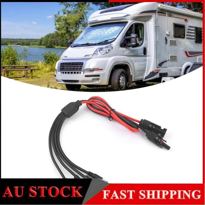 Ailao Câble Extension Panneau Solaire 4 En 1 Vers DC5521 7909 XT60 Anderson - 1m 30A Compatible Centrales Portables