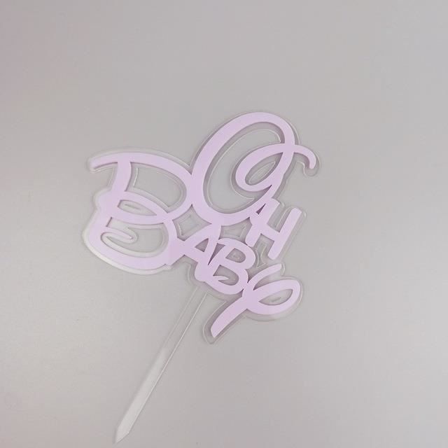 Décoration De Gâteau En Acrylique Noir Pour Trente Ans