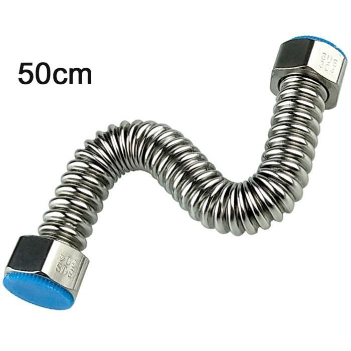 Flexible Eau 30 Cm Femelle 3/8" X Femelle 3/8" DN8 DE13 - Tuyau Flexible Plomberie Fabriqué En Acier Inoxydable Température Max 70°C Pression De Service 10 Bar - Garantie De 5 Ans - ONIX TECH