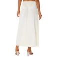 YIZYIF Femme Jupe Sculptant Jupon Fond de Jupe Elastique Sous-vêtement sous Jupe Lingerie 90cm Blanc-1