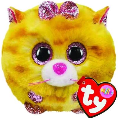 Renard bleu ciel 10 cm Ty Beanie Boos Puffies Jouets en peluche Tabitha le chat