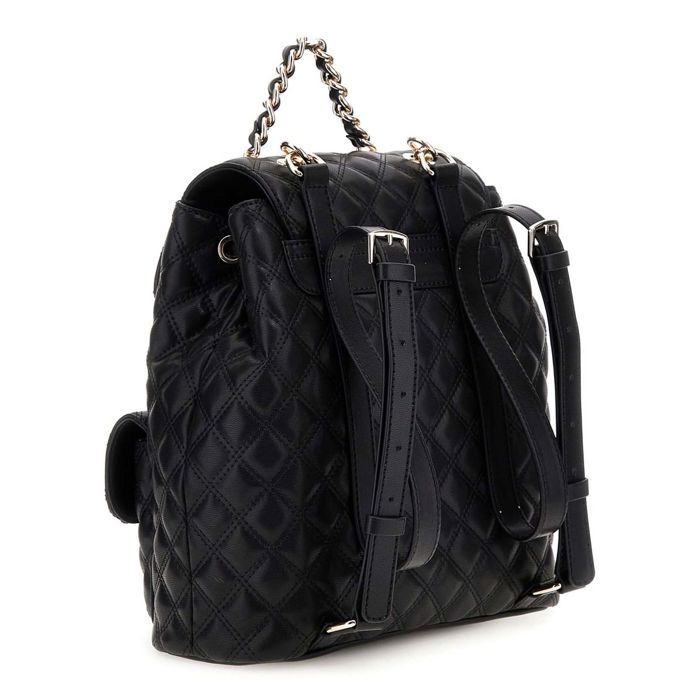 GUESS Sac à dos de loisirs noir pour femme Giully II Flap