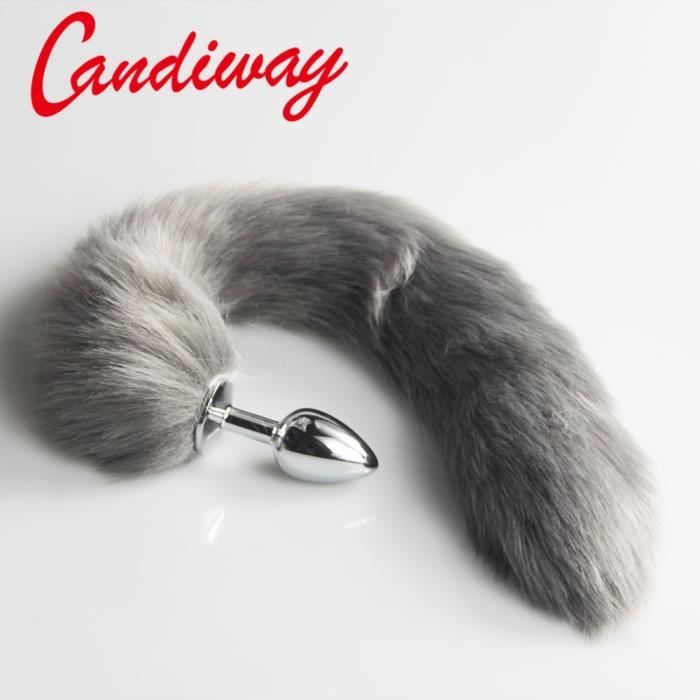 Queue de renard gris Plug Anal queues de chien jouet sexuel balle buttplug  G jouets stimulants jouets queues de - Type Ardois - Cdiscount Boutique  Erotique