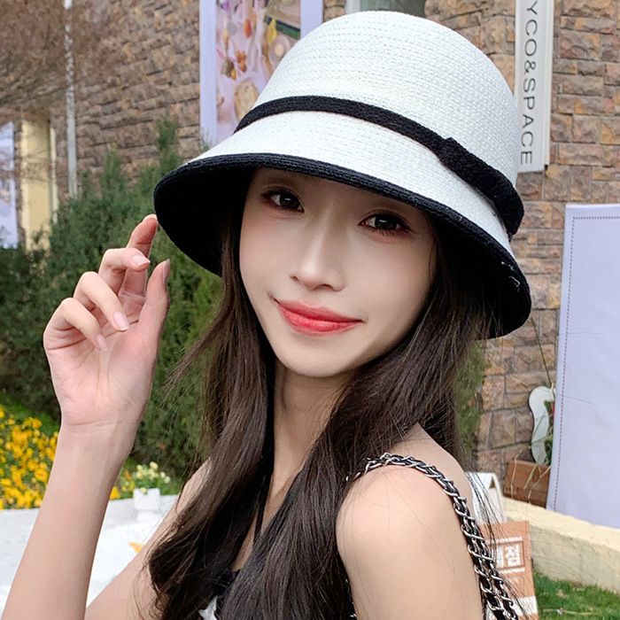 Chapeau De Paille à Large Bord Pour Femme - Taille M, Idéal été, Plage, Soleil