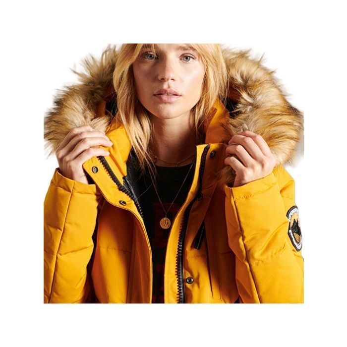 Doudoune Femme Superdry Everest Jaune Synthetique Jaune Cdiscount Pret a Porter