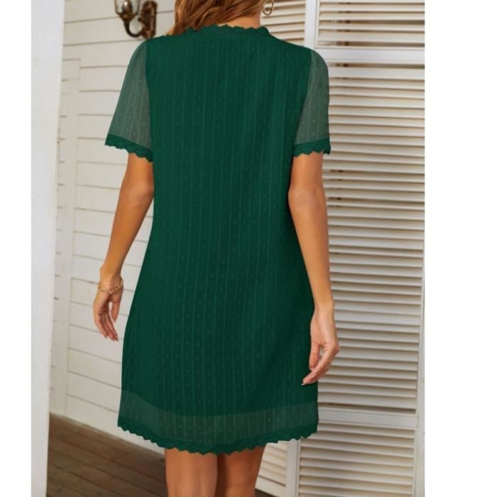 Robe droite verte on sale