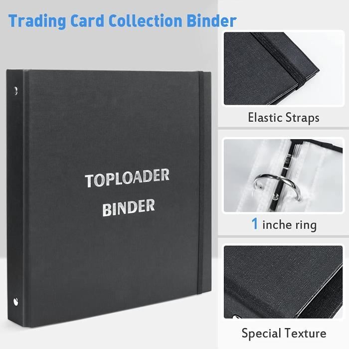 TopLoader Classeur avec 50 pages pour cartes à collectionner et 4 pochettes  pour cartes à collectionner352 - Cdiscount Jeux - Jouets