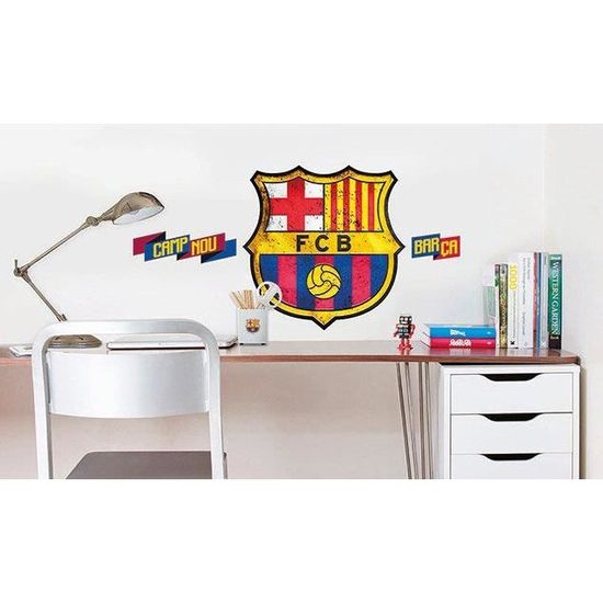 Sticker Geant Logo Fc Barcelone 45x45 Cm Achat Vente Stickers Cdiscount