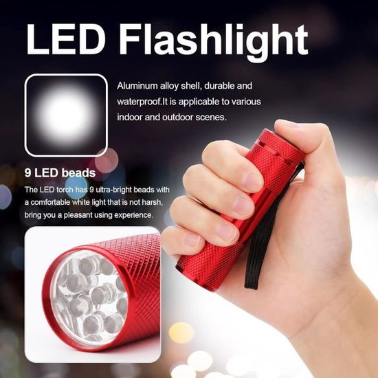 Les produits   Torche et pile - Petite lampe Led portable à  pile 0,23W - 4,5V - 10cm