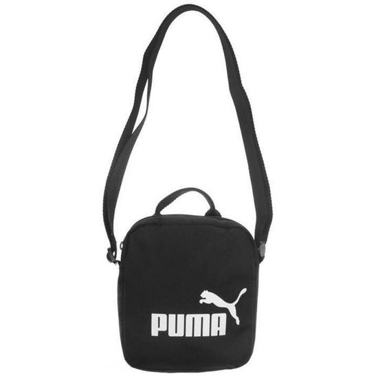 Nouvelle Sacoche Puma Noire Logo Blanc CAT noir Cdiscount