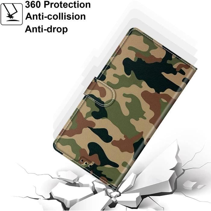 Etui de protection au motif camouflage armée pour iPhone