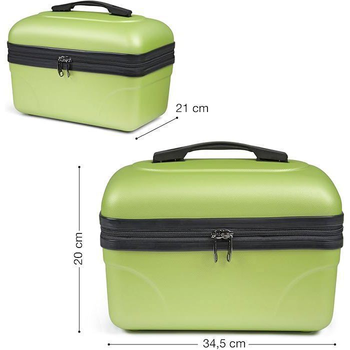 Vanity Rigide KINSTON – (ABS) Vert Grande capacité L 34,5 x H