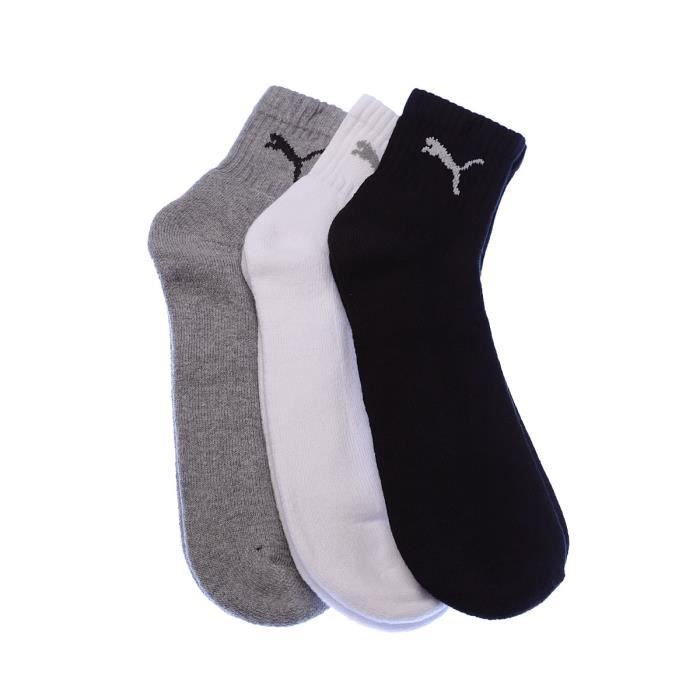 Puma 3 Pairs Hommes Chaussettes de sport 43-46 en noir de Puma