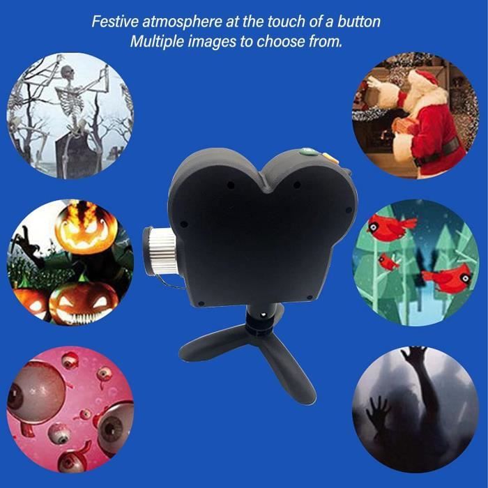 Projecteur D'Halloween Avec Trépied, Projecteur Holographique D