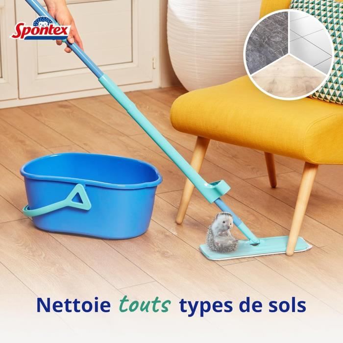 Balai Plat Easy System Max+ Essorage Intégré[J254] - Cdiscount Maison
