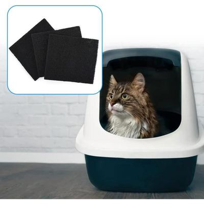 Litière pour chat avec système filtre charbon de bois anti odeurs