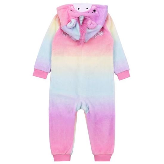 Pyjama Une Piece Pour Bebe Licorne Arc En Ciel Rose Cdiscount Pret A Porter