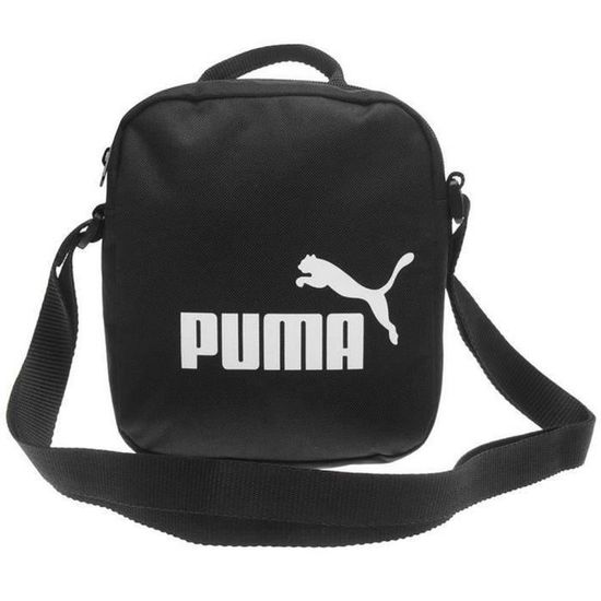 Nouvelle Sacoche Puma Noire Logo Blanc CAT noir - Cdiscount
