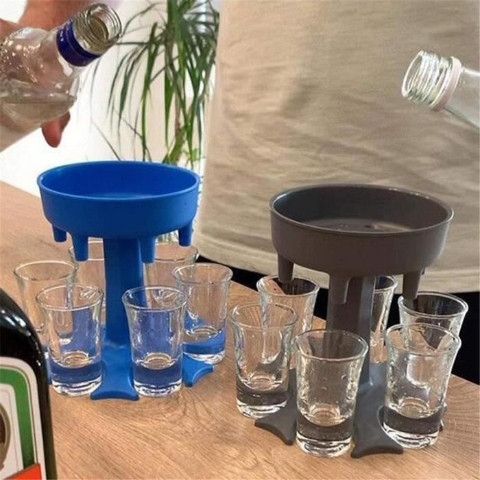 Distributeur de boissons de fête avec 6 verres à liqueur - Distributeur de  liqueur sans contact en acrylique pour boisson Cid