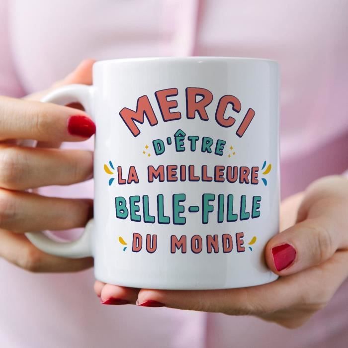 LI-Tasses pour BELLE-FILLE - BRU - En Français - Cadeau original